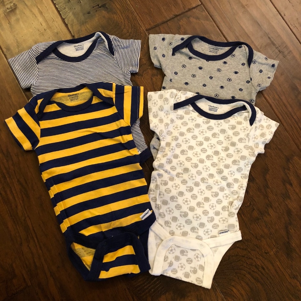 Lot of Boy's Gerber Onesies